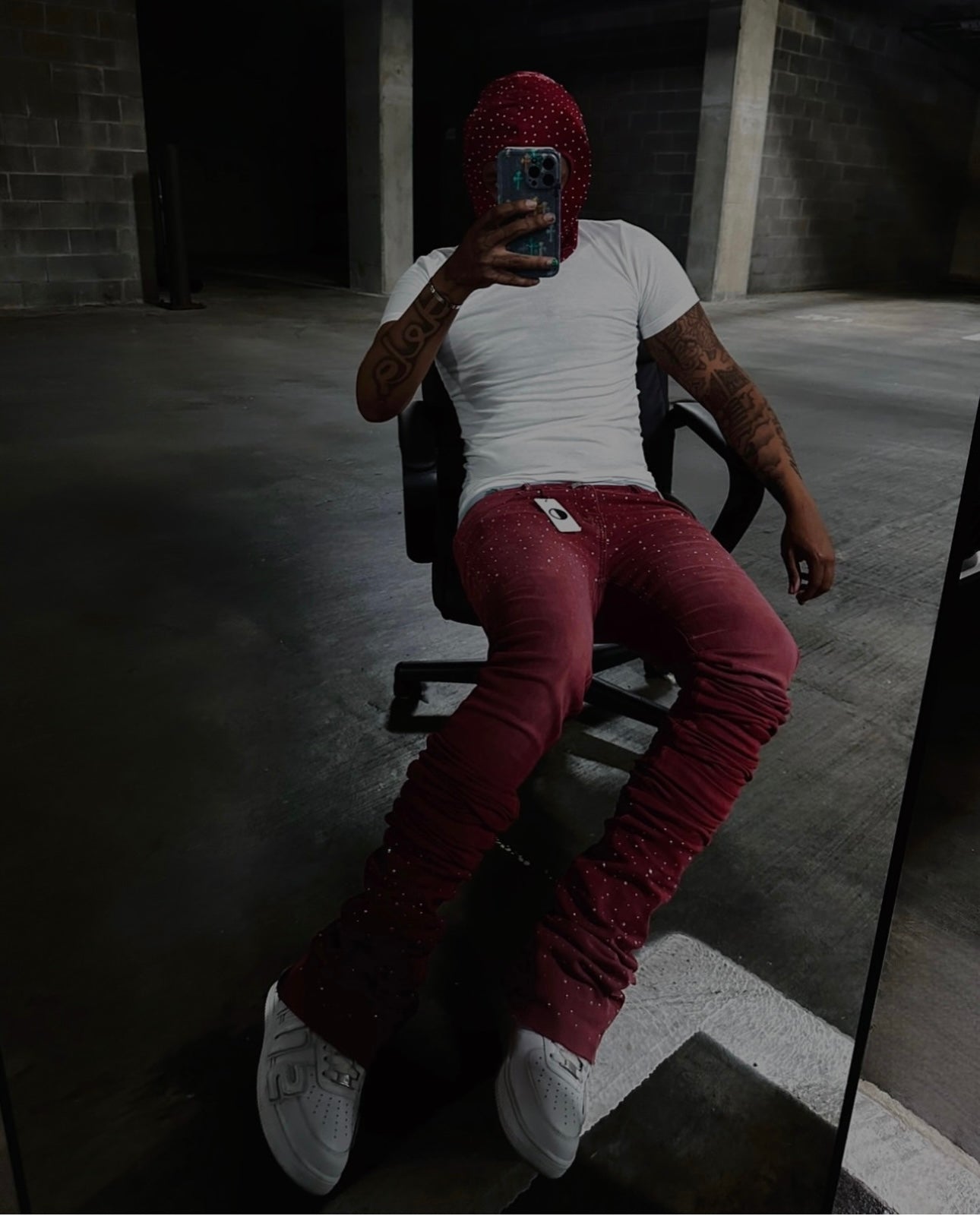 CHANDELIER DENIM (Wine)